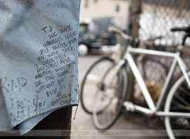photo by Dimitry Gudkov http://gudphoto.com/bikenyc/2011/03/14/ghost-bike-memorial-ride-2011/