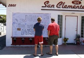 John Cuchessi shrine at San Clemente Cyclery