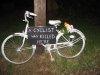 Michael Sonney ghost bike in Columbus, OH (courtesy of Jeff at considerbiking.org)